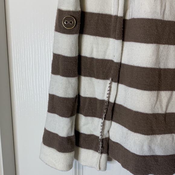 Pink/Brown Striped Izod Sweater - Picture 5 of 7